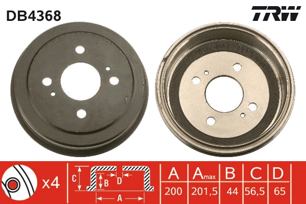 TRW Remtrommel DB4368