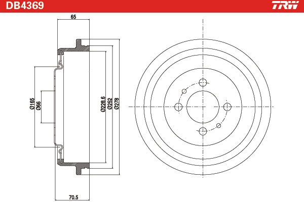 TRW Remtrommel DB4369