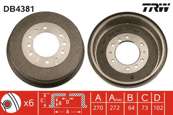 TRW Remtrommel DB4381