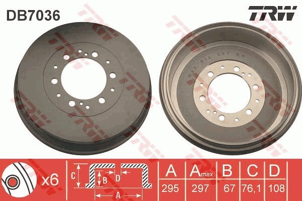 TRW Remtrommel DB7036