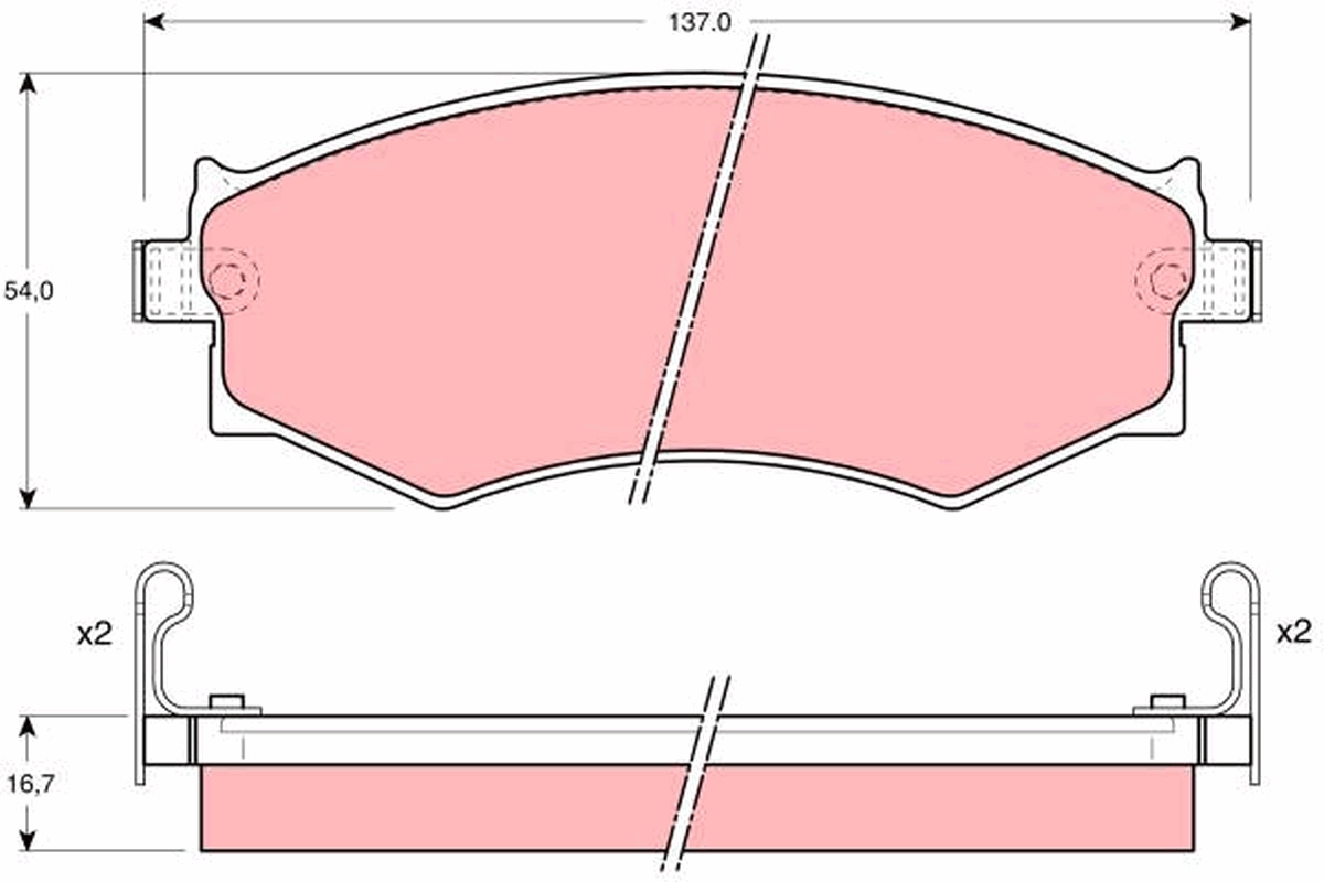 Remblokset TRW GDB1008