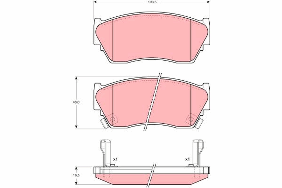 Remblokset TRW GDB1012