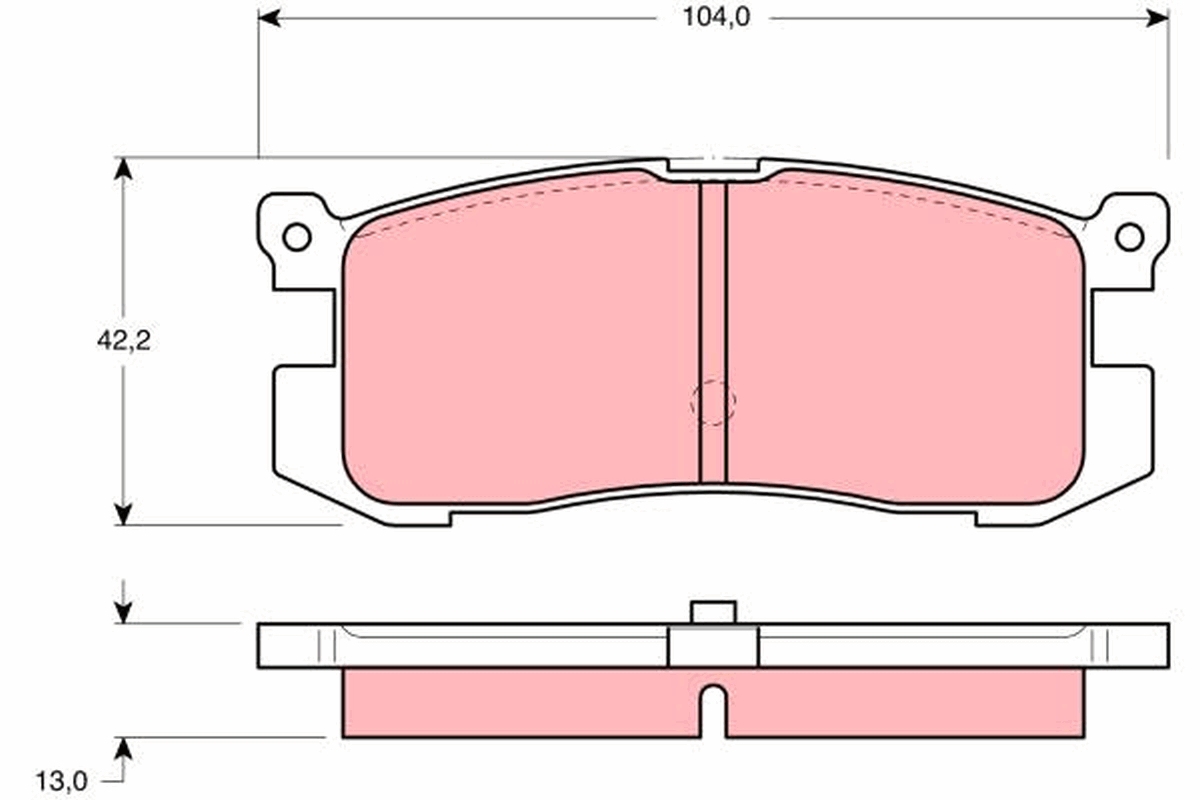 Remblokset TRW GDB1025