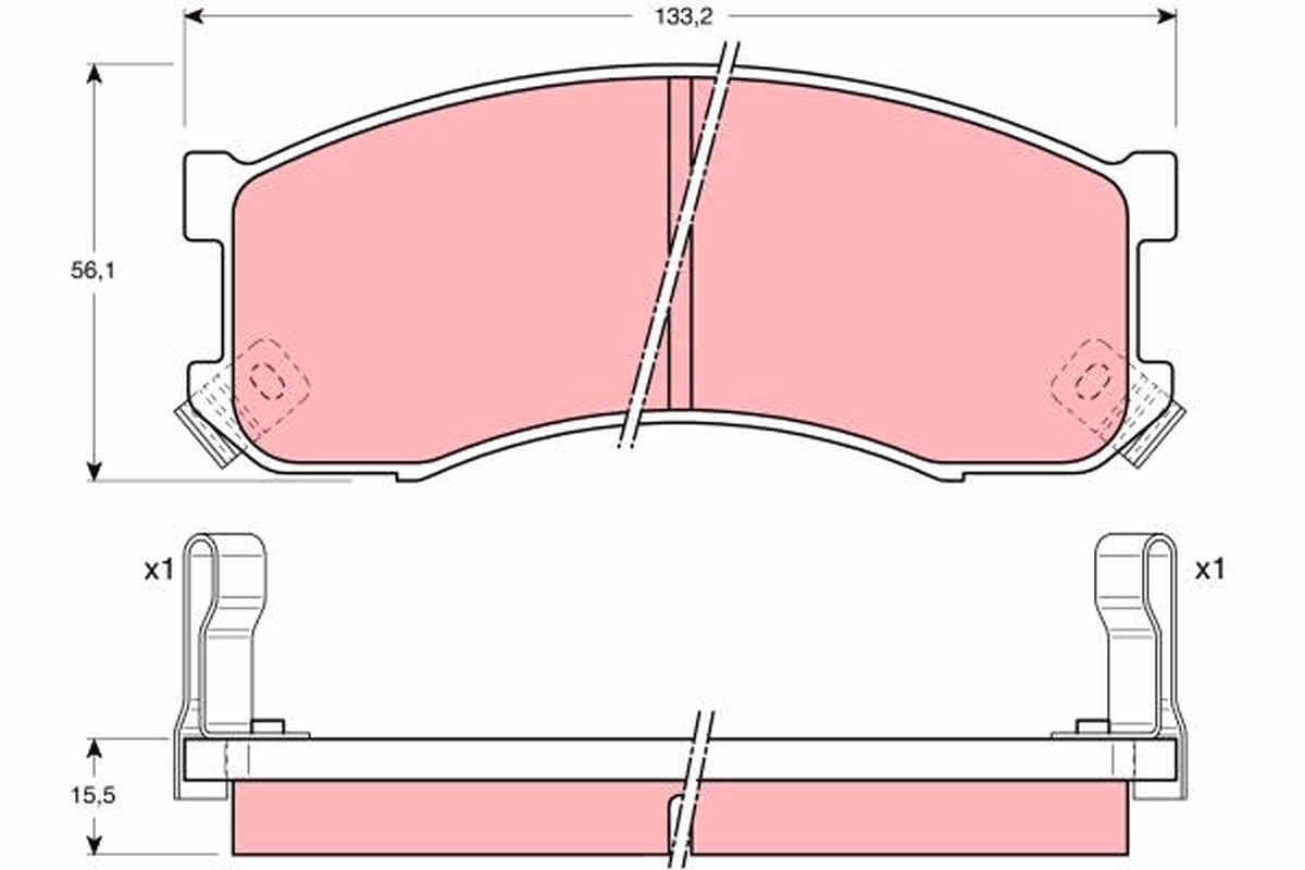 Remblokset TRW GDB1037