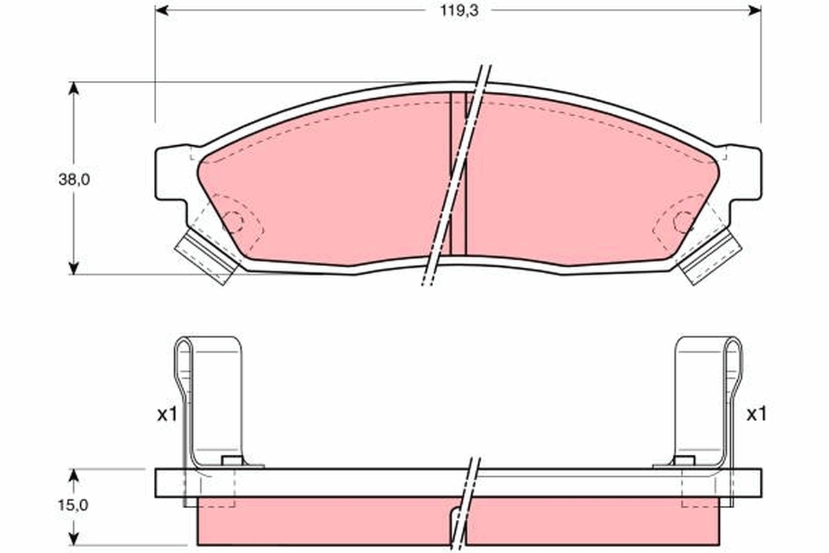 Remblokset TRW GDB1038