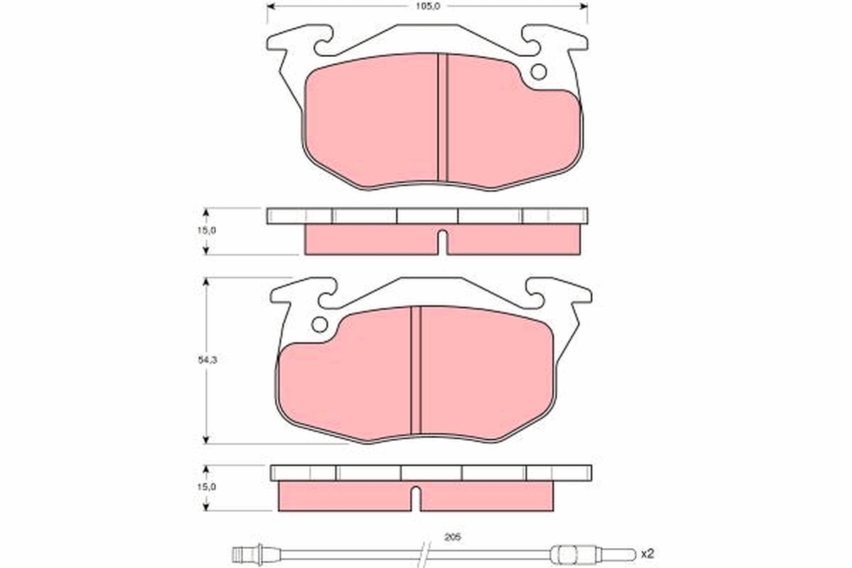 Remblokset TRW GDB1079