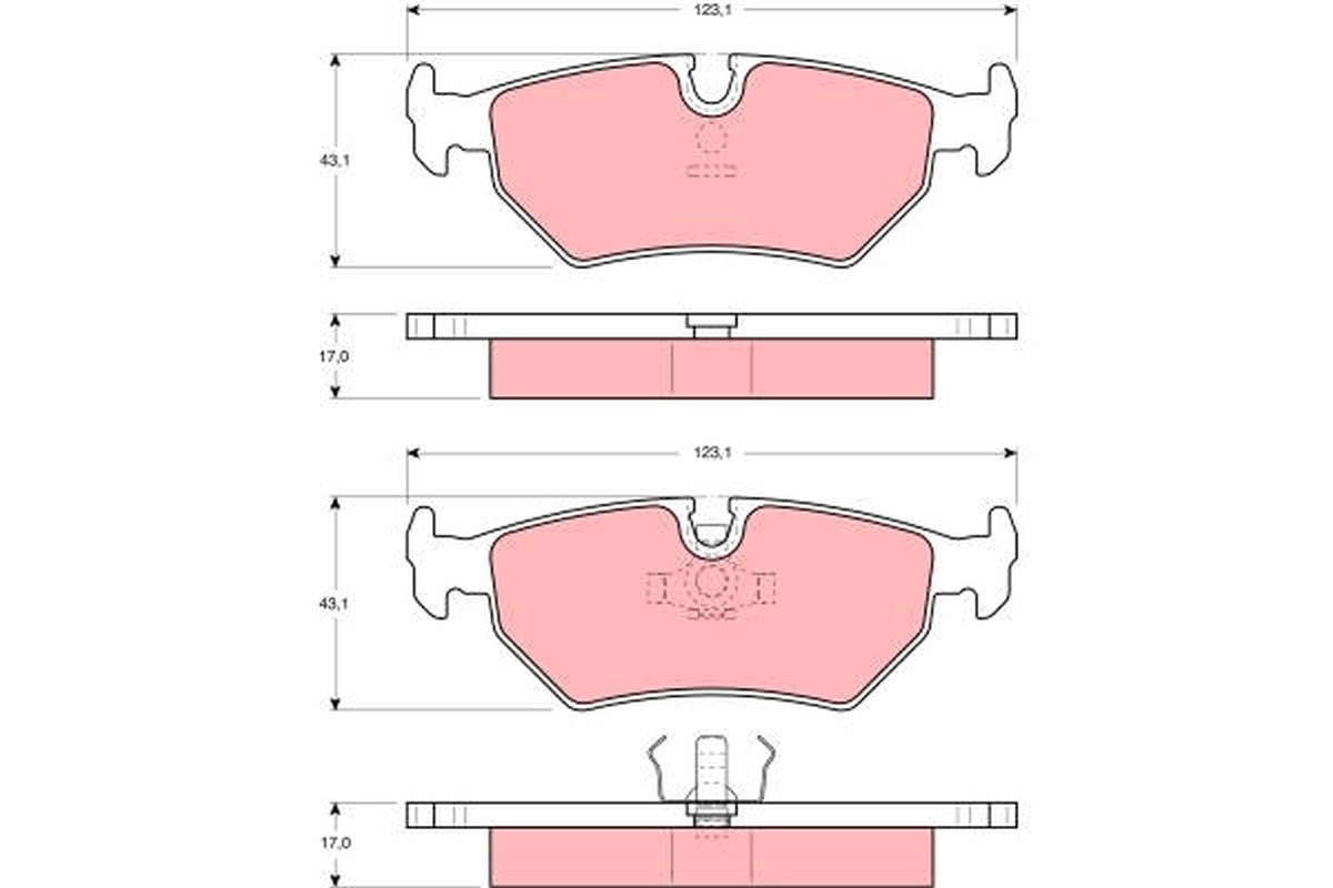 Remblokset TRW GDB1109