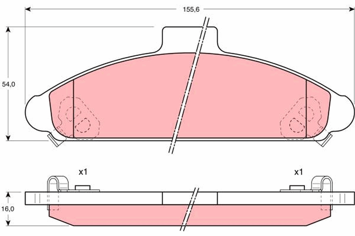 Remblokset TRW GDB1136