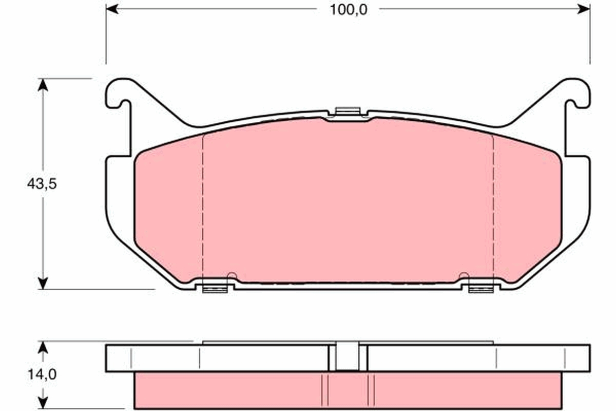 Remblokset TRW GDB1140