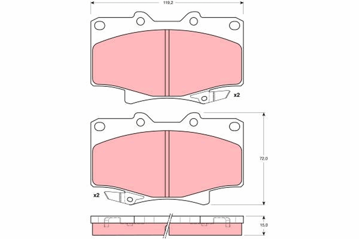 Remblokset TRW GDB1154