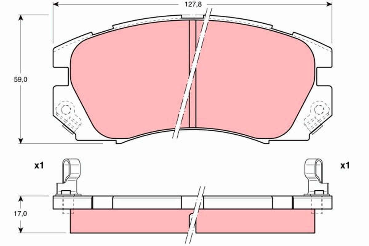 Remblokset TRW GDB1179