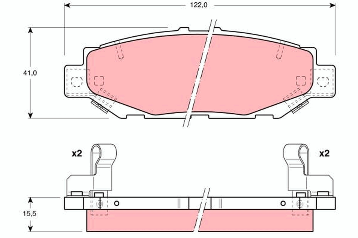 Remblokset TRW GDB1185