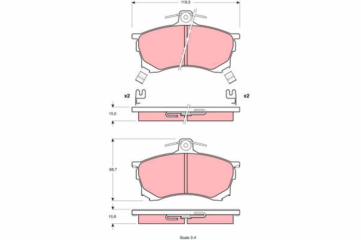 TRW Remblokset GDB1197