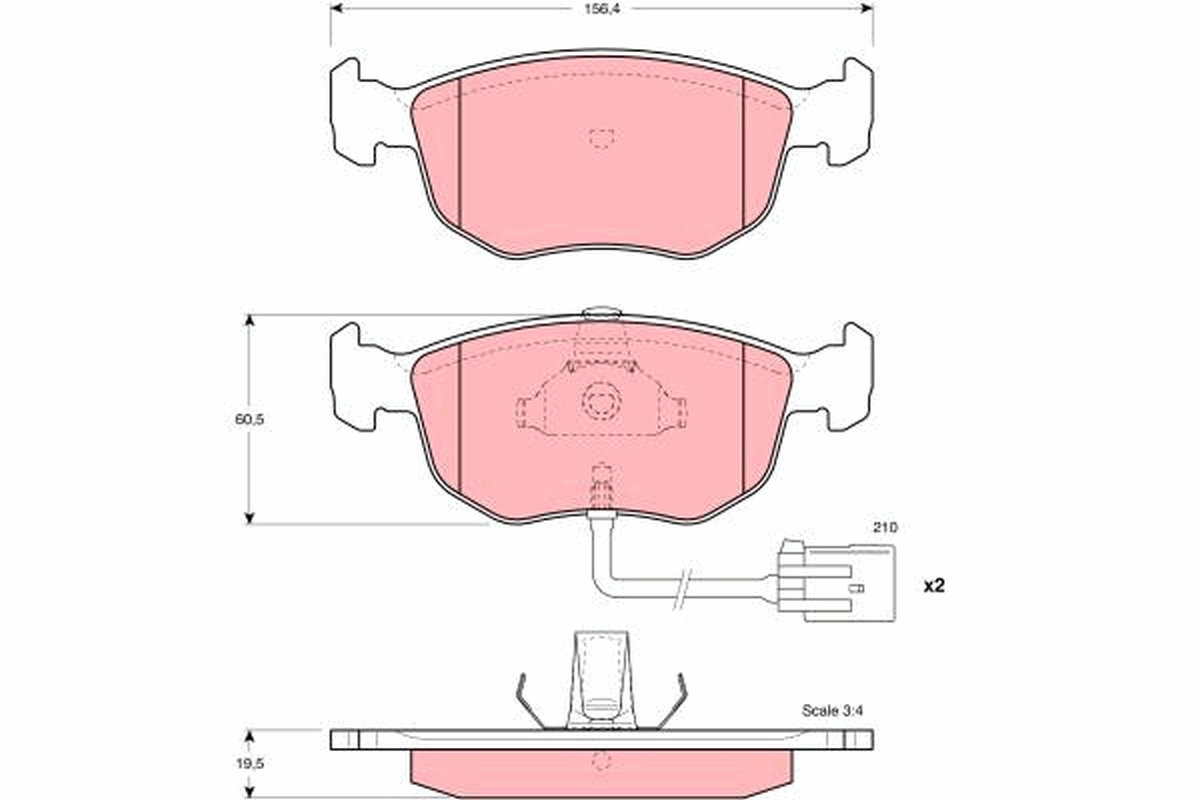 Remblokset TRW GDB1213