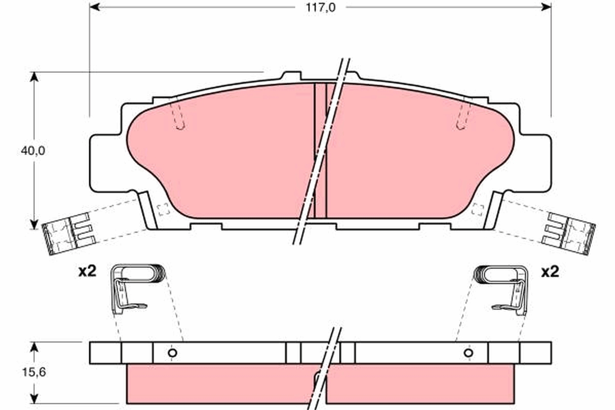 Remblokset TRW GDB1257