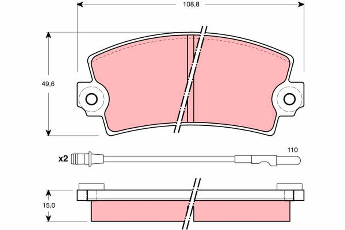 Remblokset TRW GDB1303