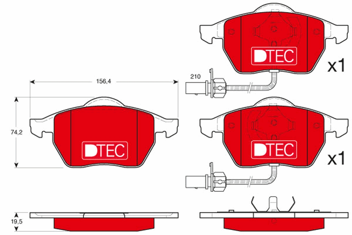 Remblokset TRW GDB1307DTE