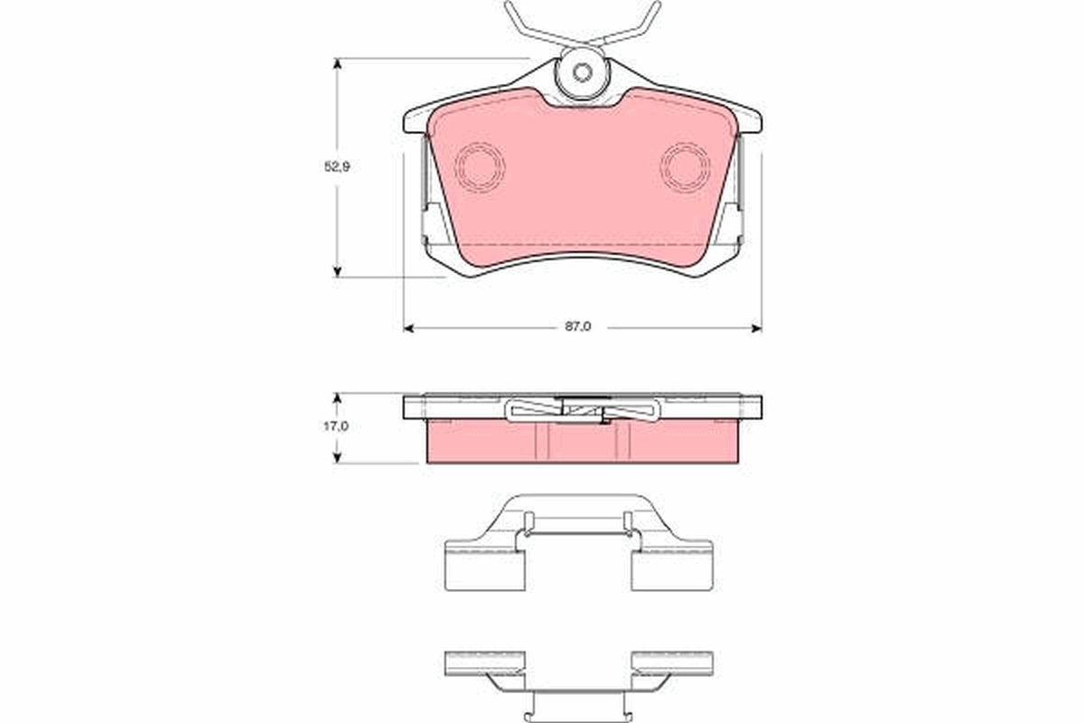 Remblokset TRW GDB1416