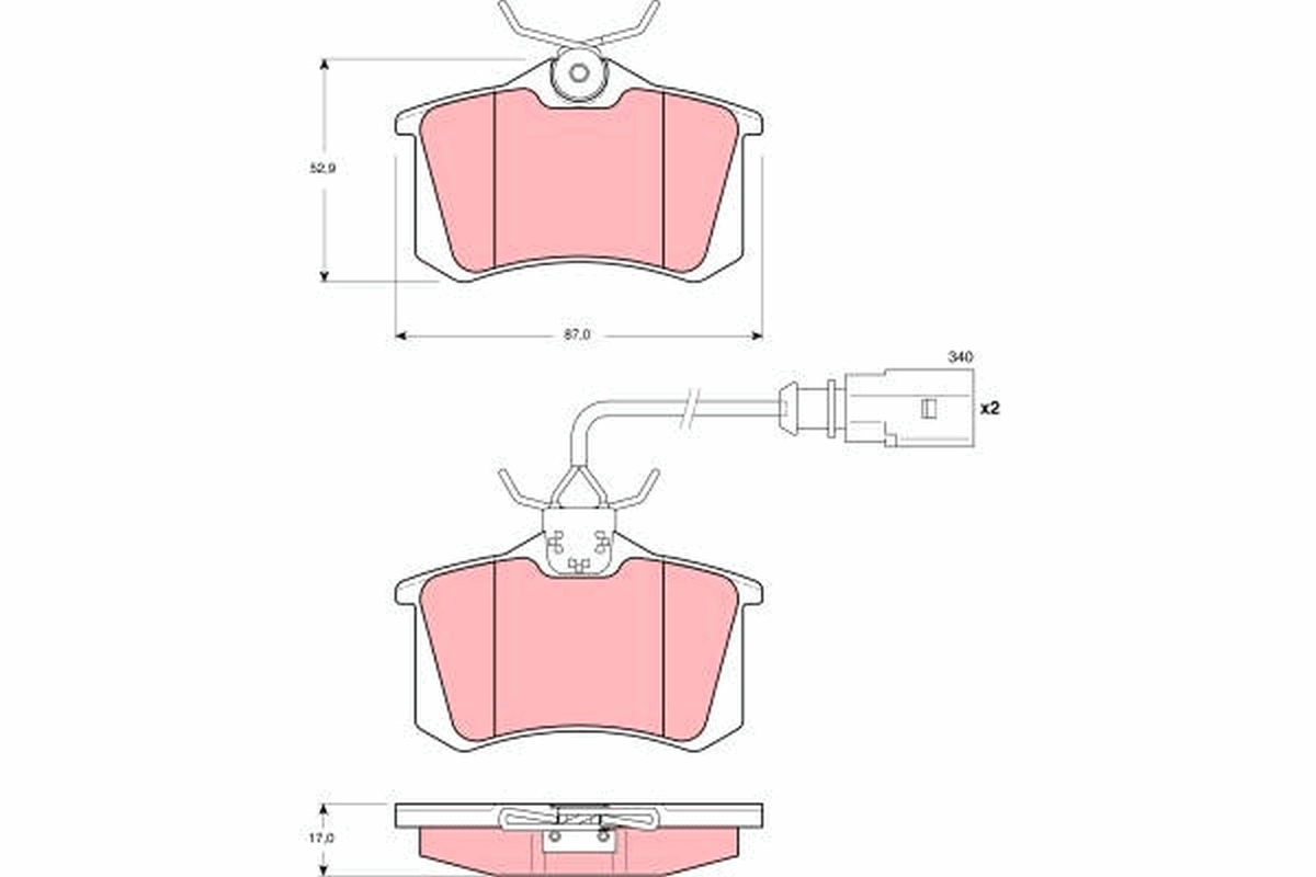 Remblokset TRW GDB1417