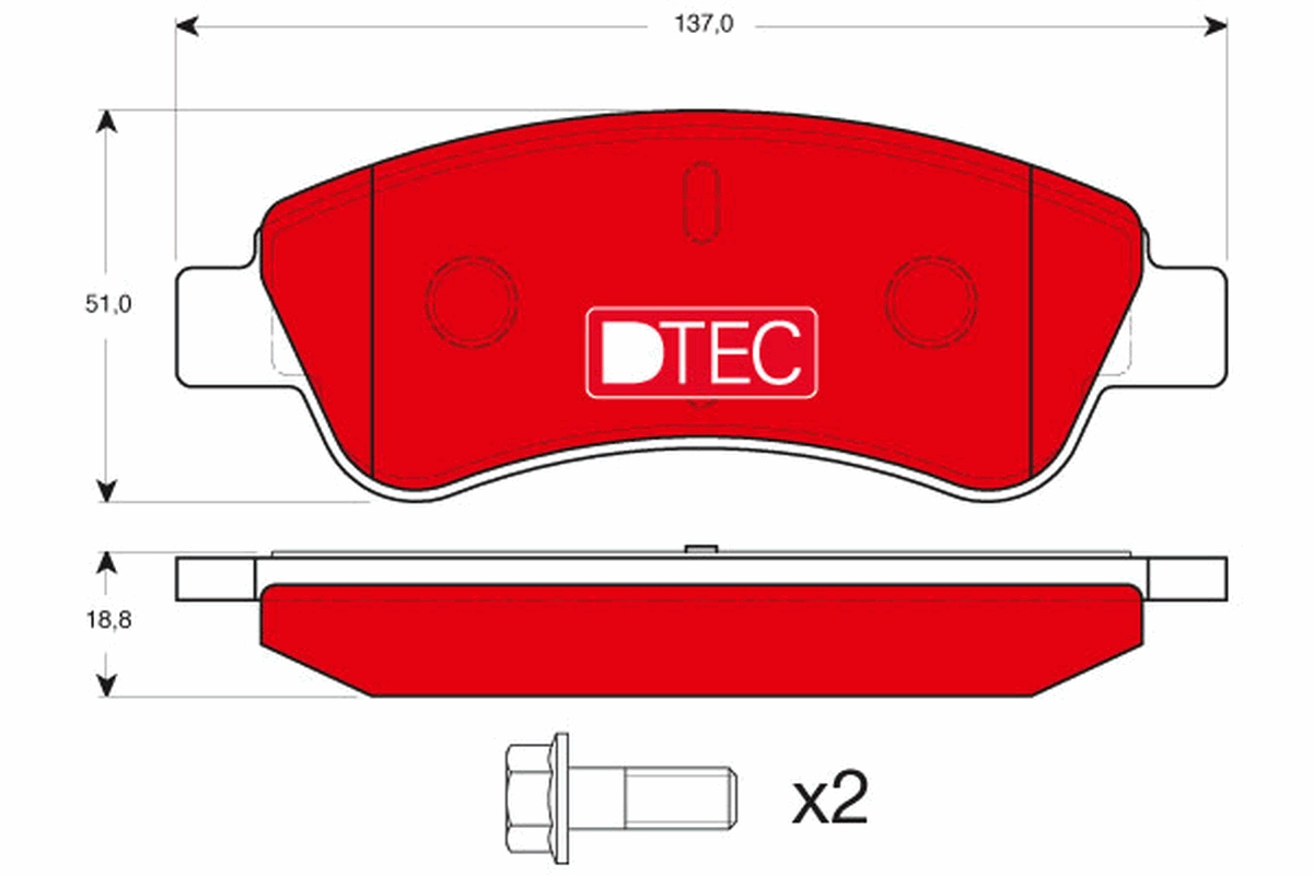 Remblokset TRW GDB1463DTE