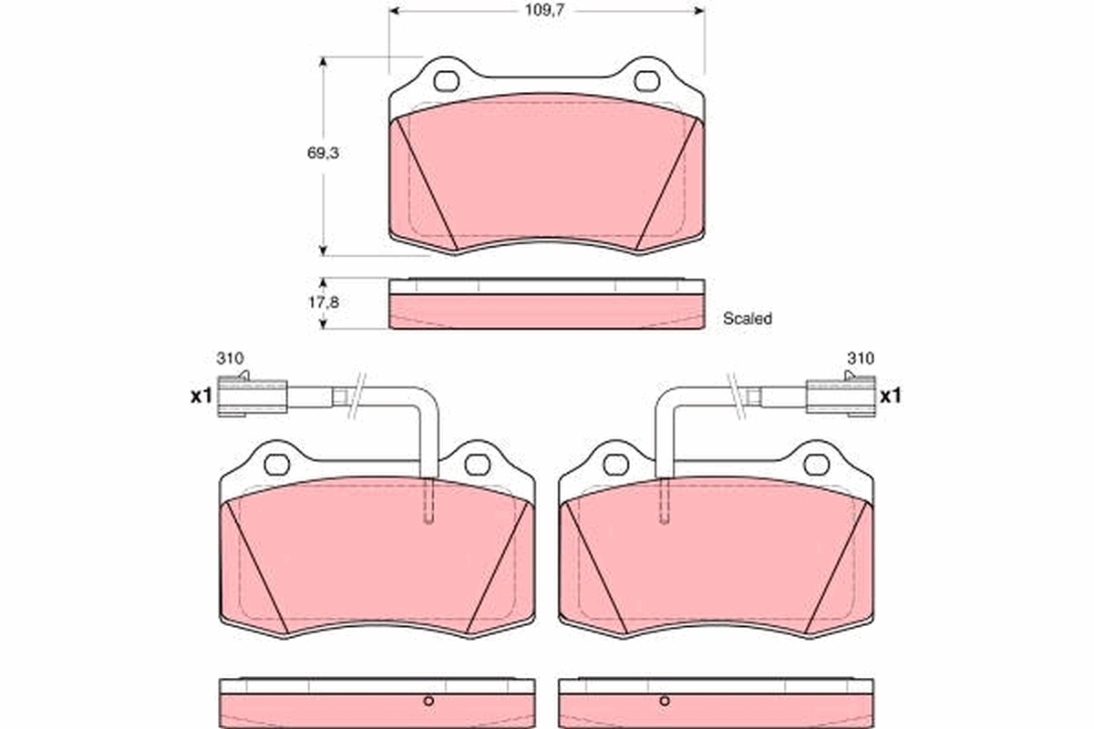 Remblokset TRW GDB1519