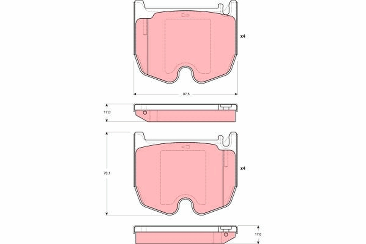 Remblokset TRW GDB1541