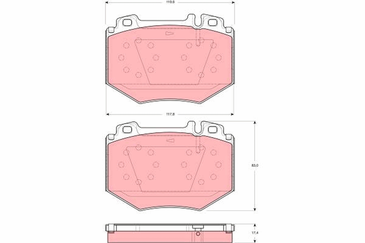 Remblokset TRW GDB1575