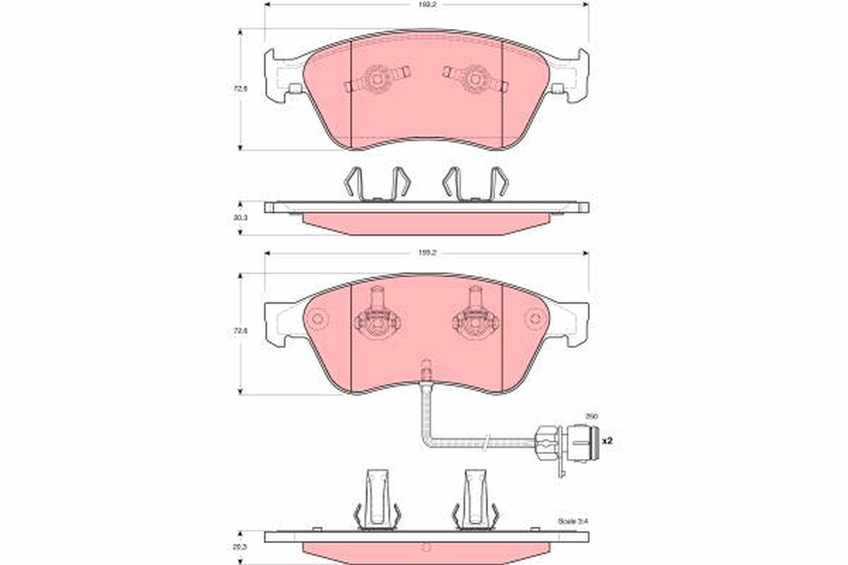 Remblokset TRW GDB1598