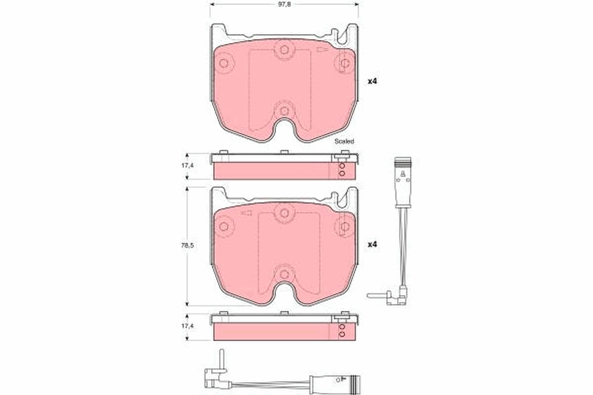 Remblokset TRW GDB1599