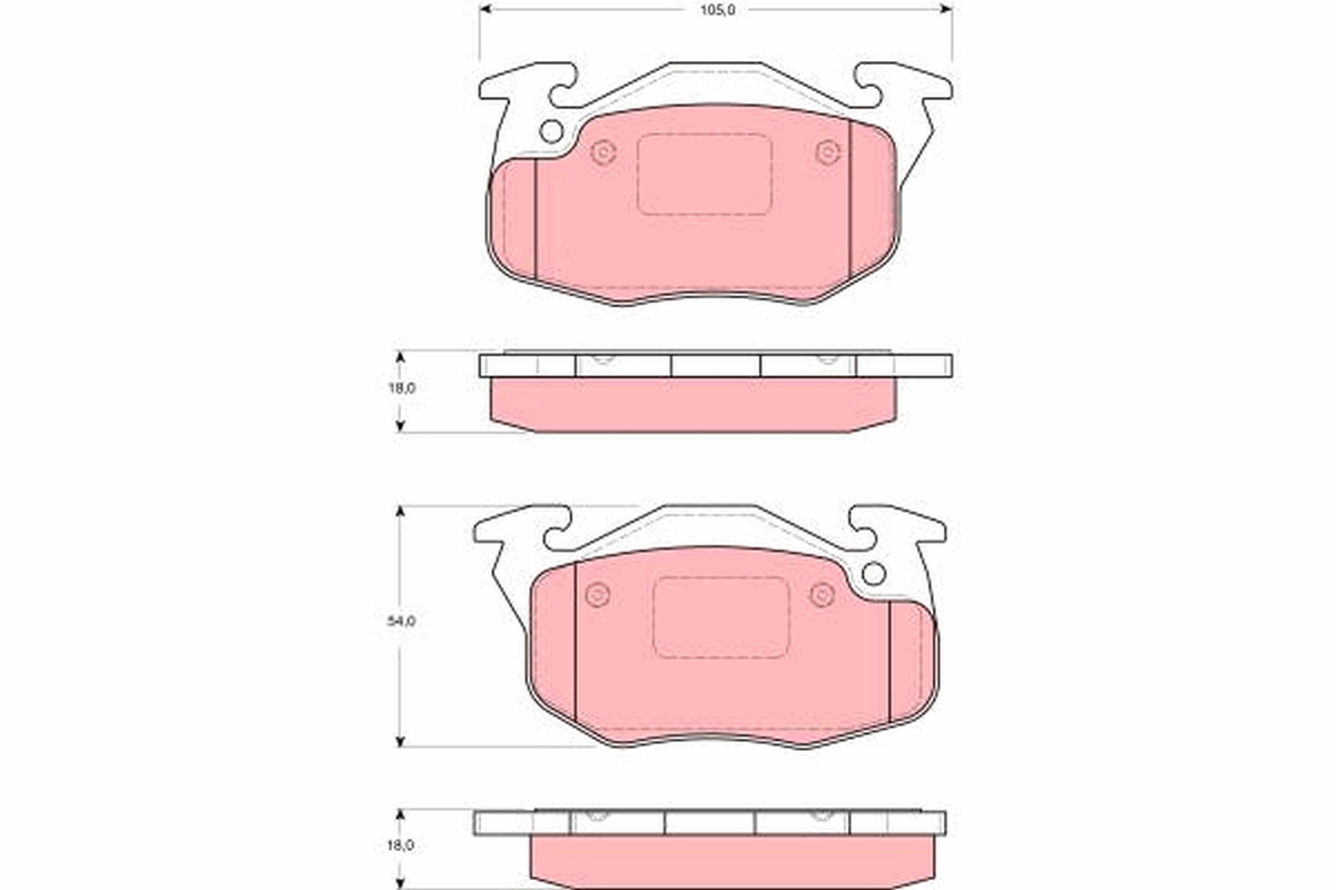 Remblokset TRW GDB1615