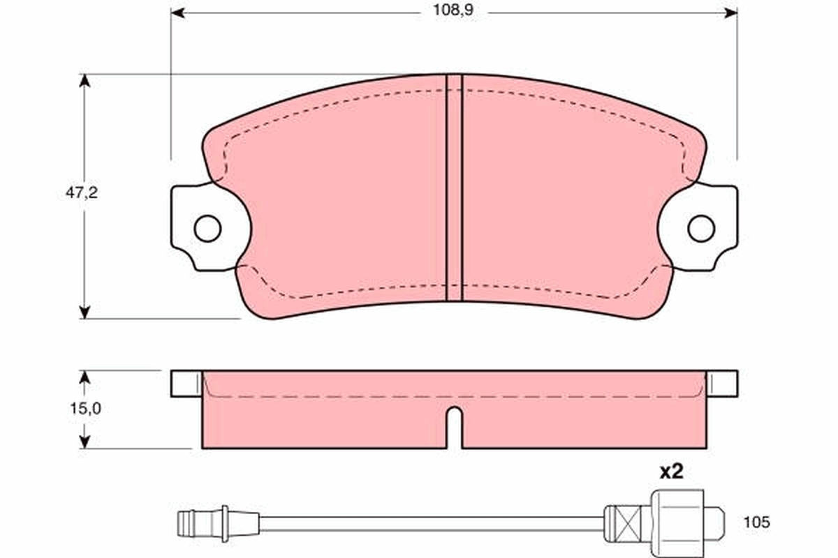 Remblokset TRW GDB172