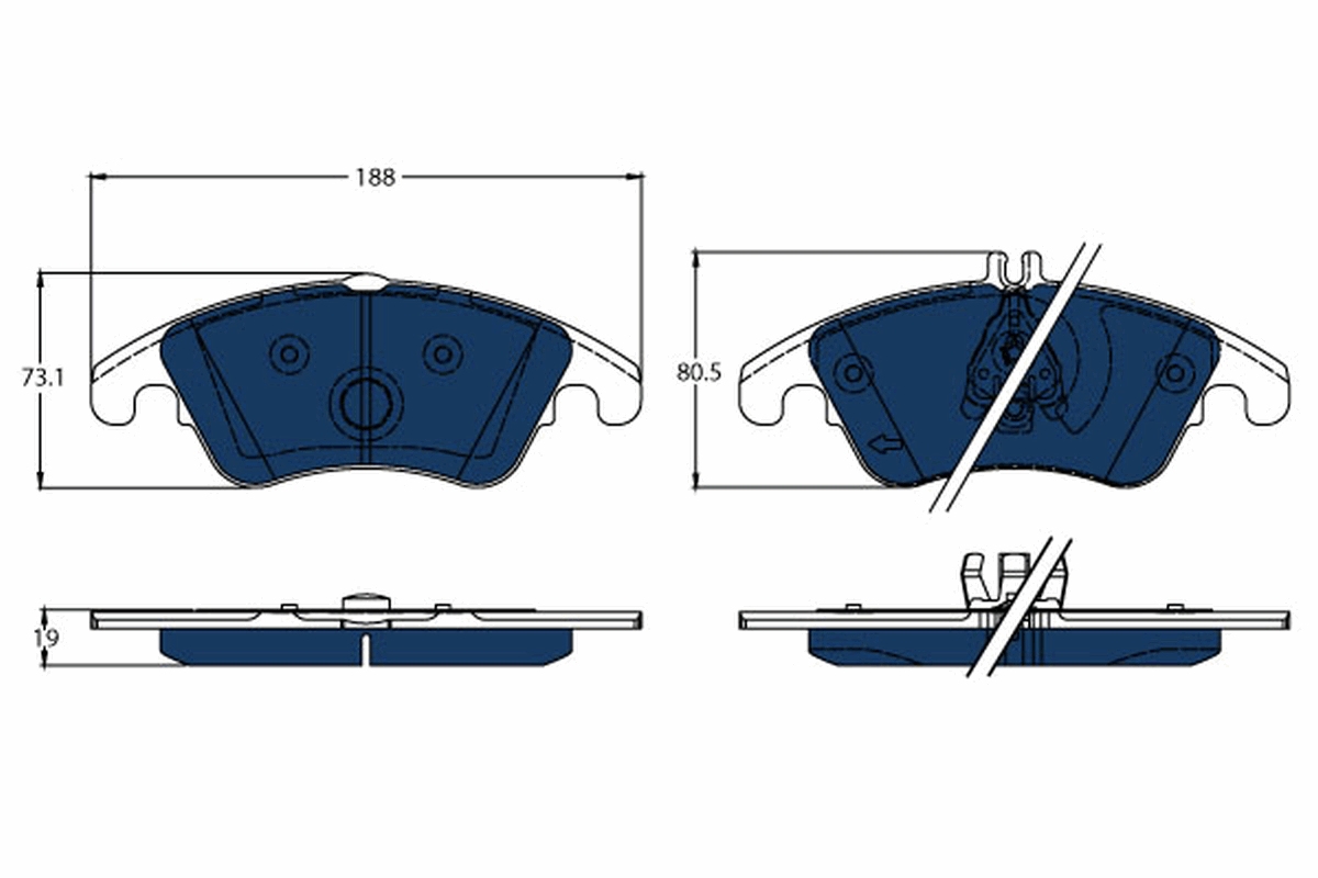 Remblokset TRW GDB1737BTE