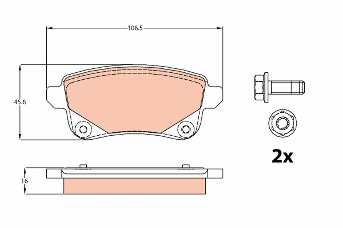 Remblokset TRW GDB2082