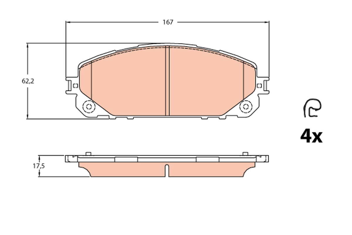 Remblokset TRW GDB2094