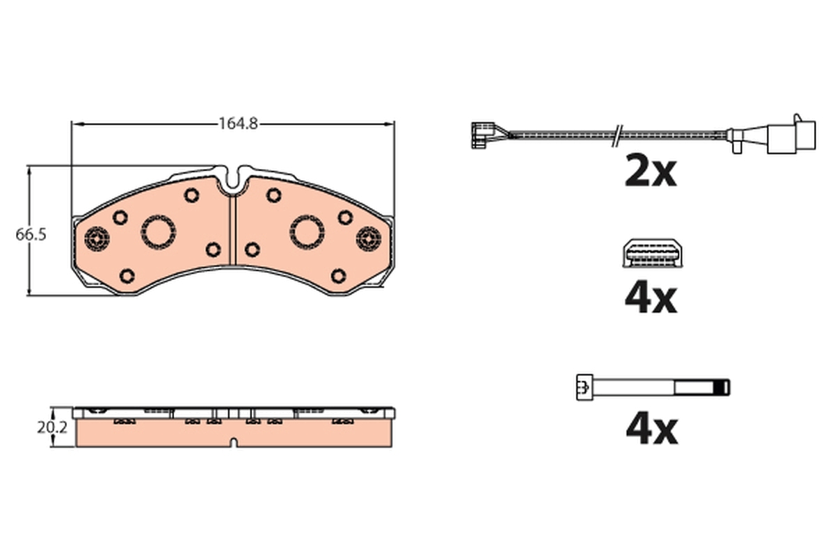 Remblokset TRW GDB2109