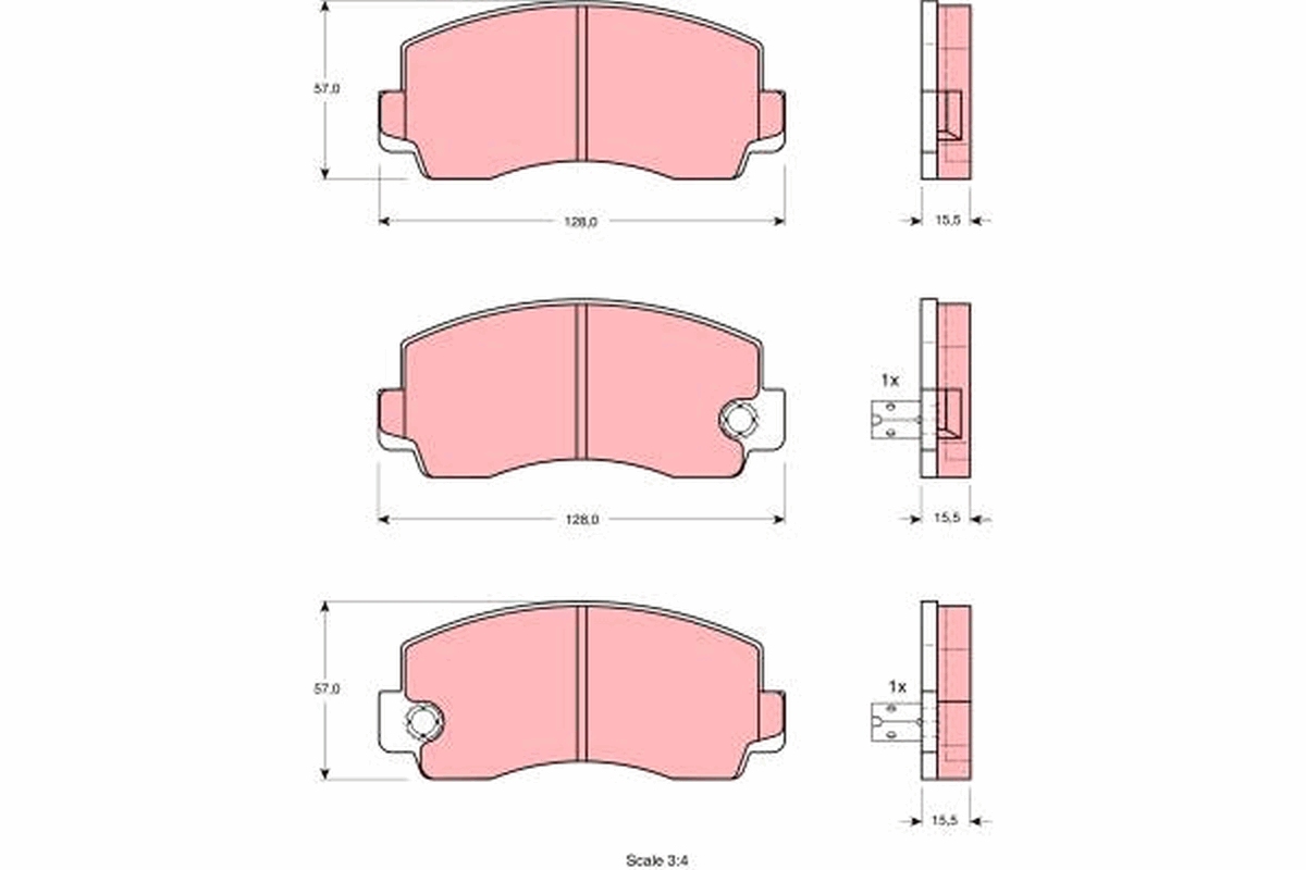 Remblokset TRW GDB212