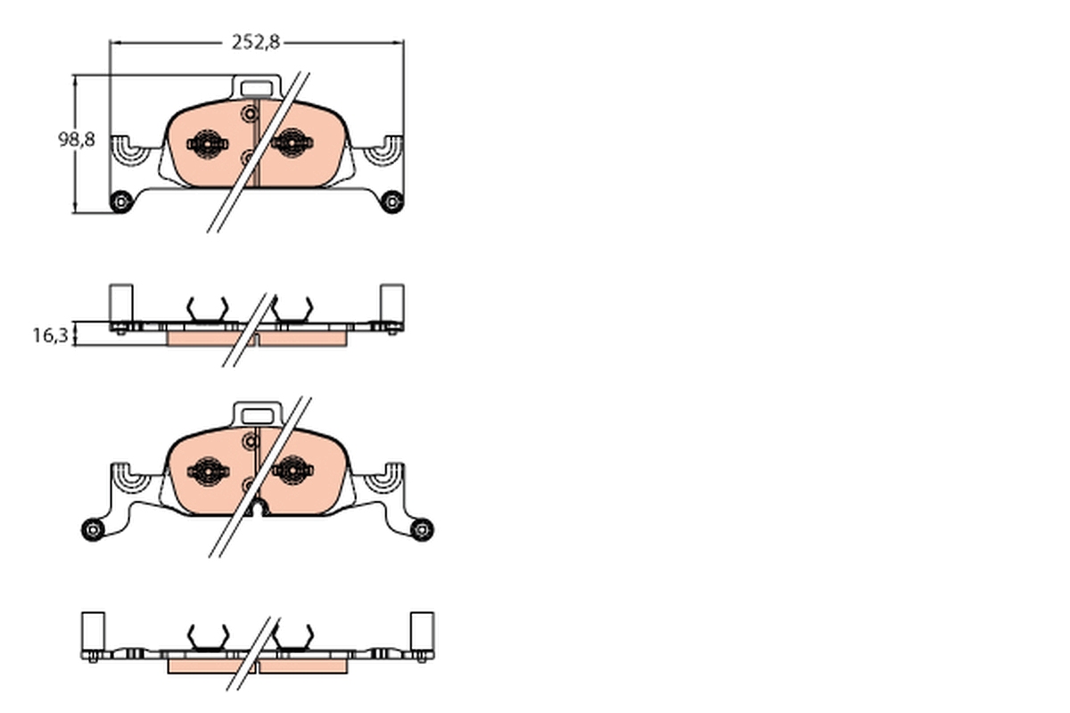 Remblokset TRW GDB2126