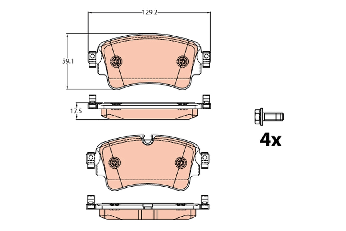 Remblokset TRW GDB2132