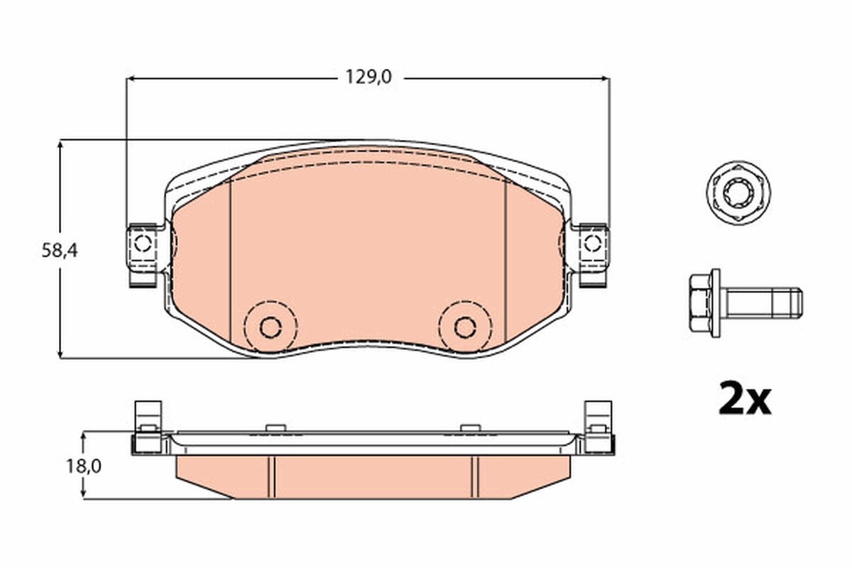 Remblokset TRW GDB2175