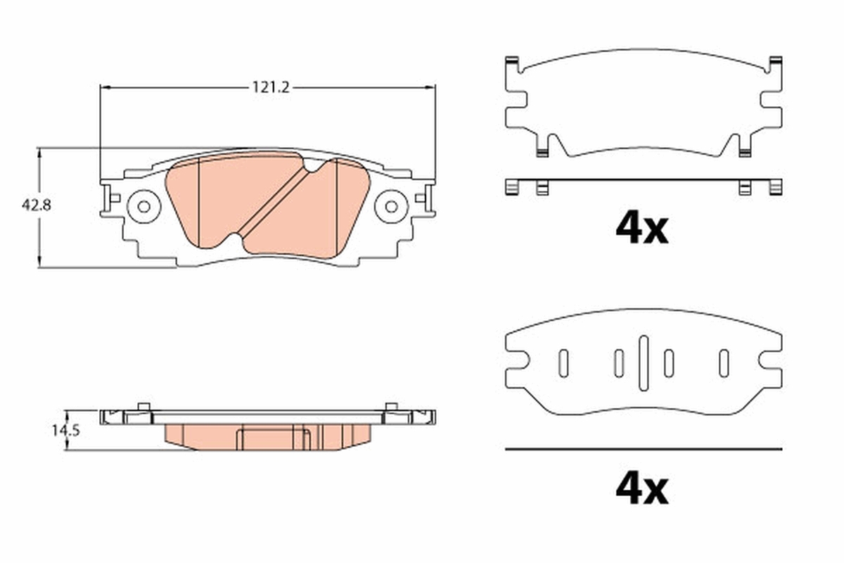 Remblokset TRW GDB2183