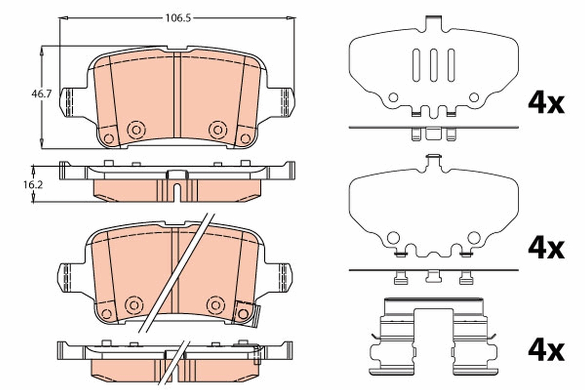 Remblokset TRW GDB2184