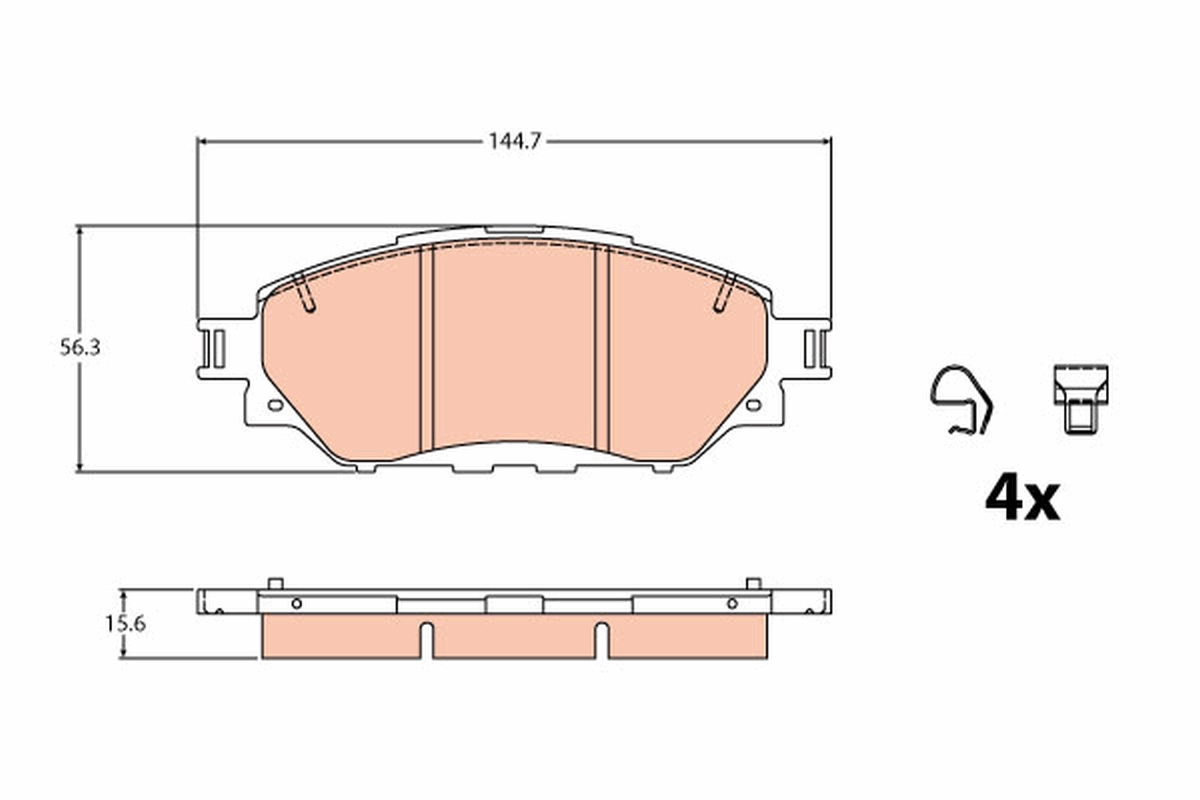 Remblokset TRW GDB2196