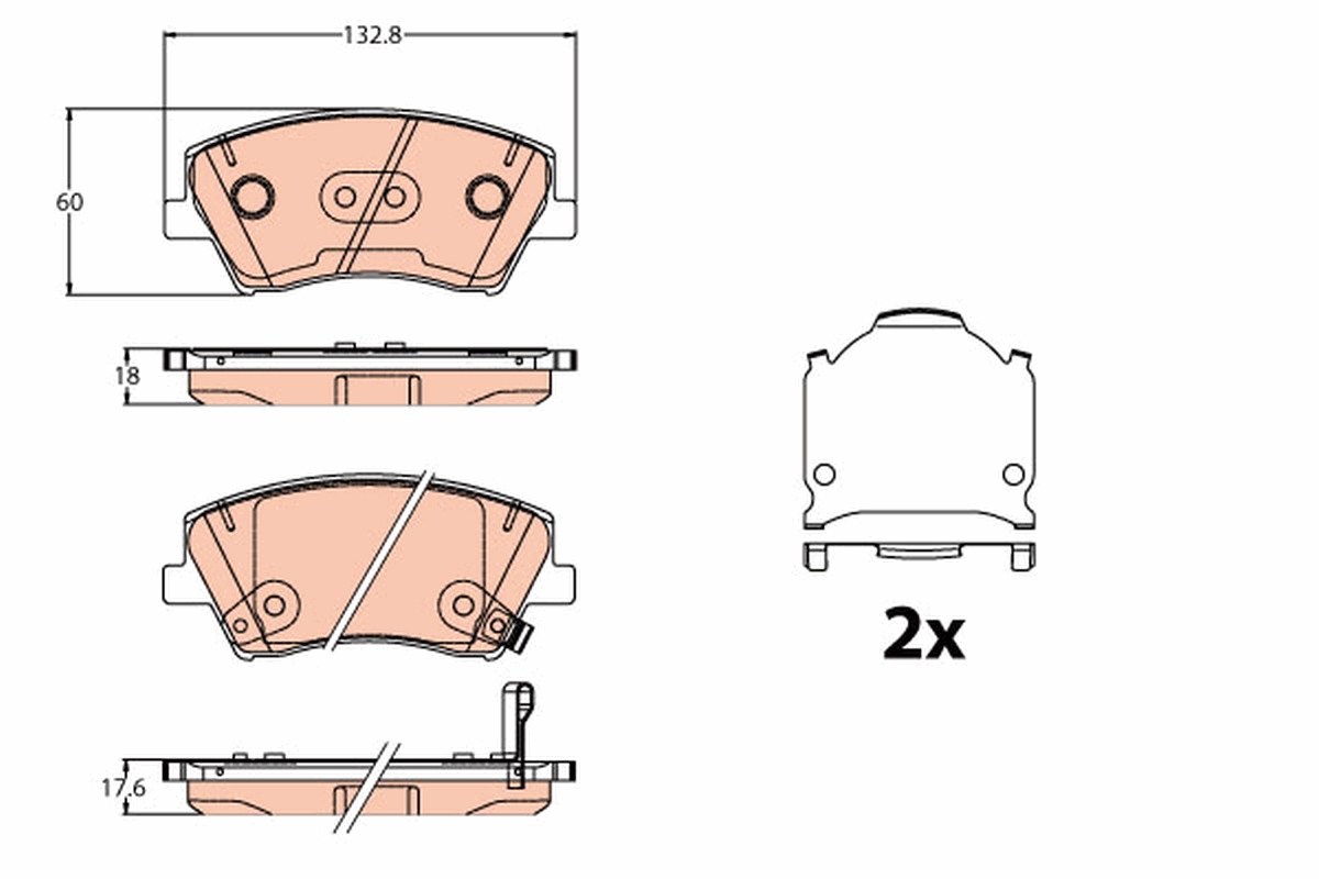 Remblokset TRW GDB2203