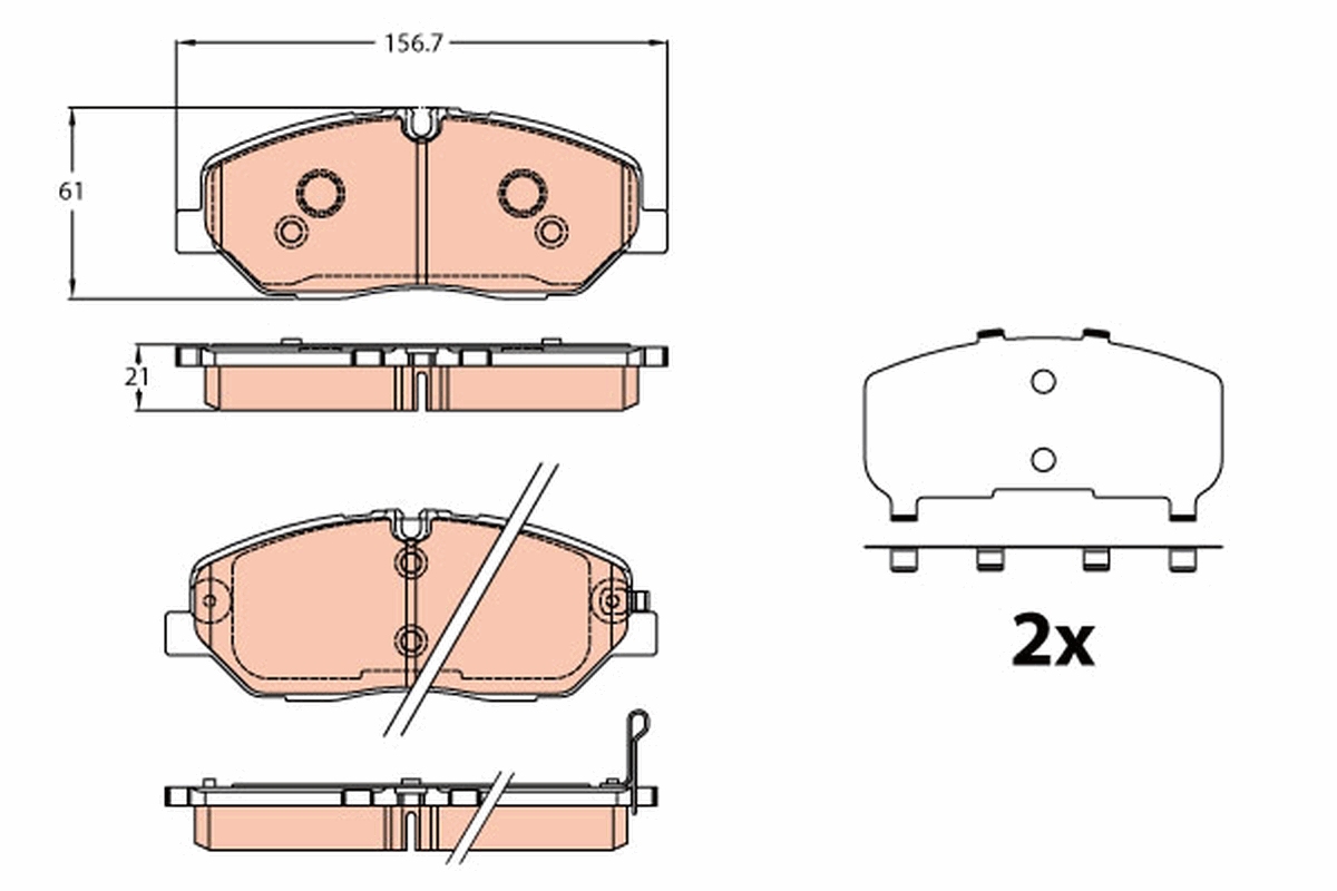 Remblokset TRW GDB2227