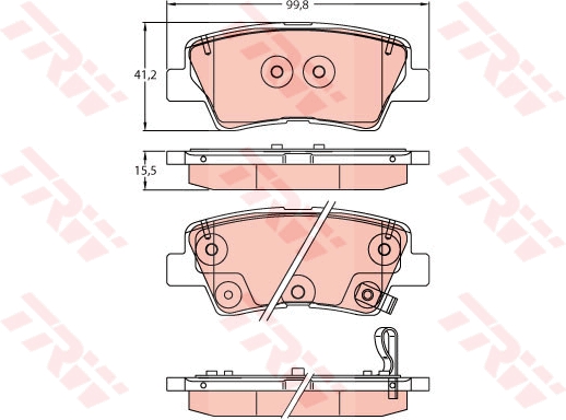 Remblokset TRW GDB2242