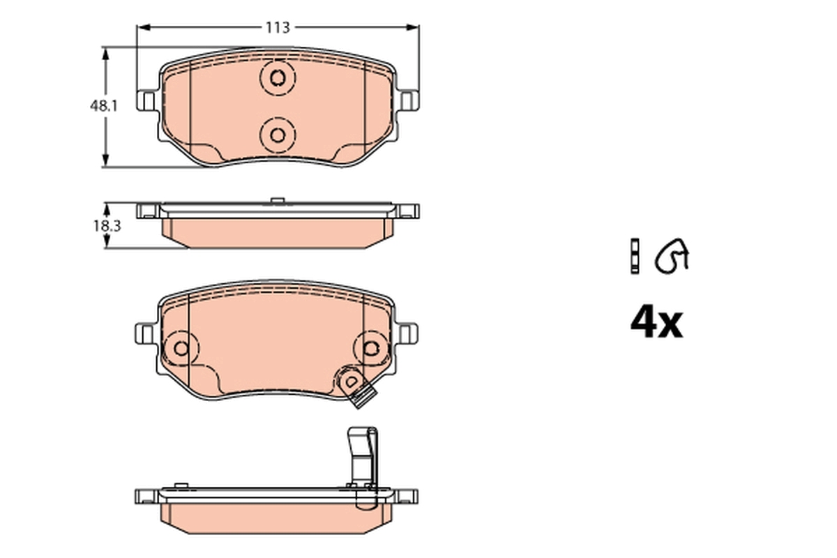 Remblokset TRW GDB2270