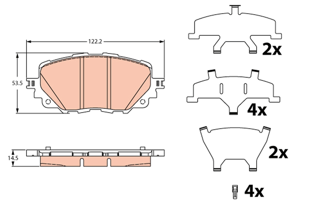 Remblokset TRW GDB2285