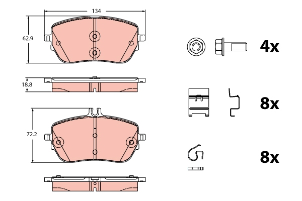 Remblokset TRW GDB2330