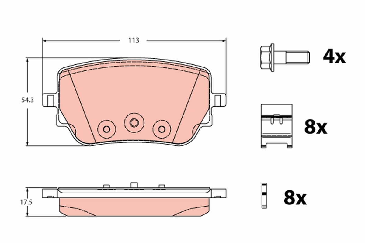 Remblokset TRW GDB2331