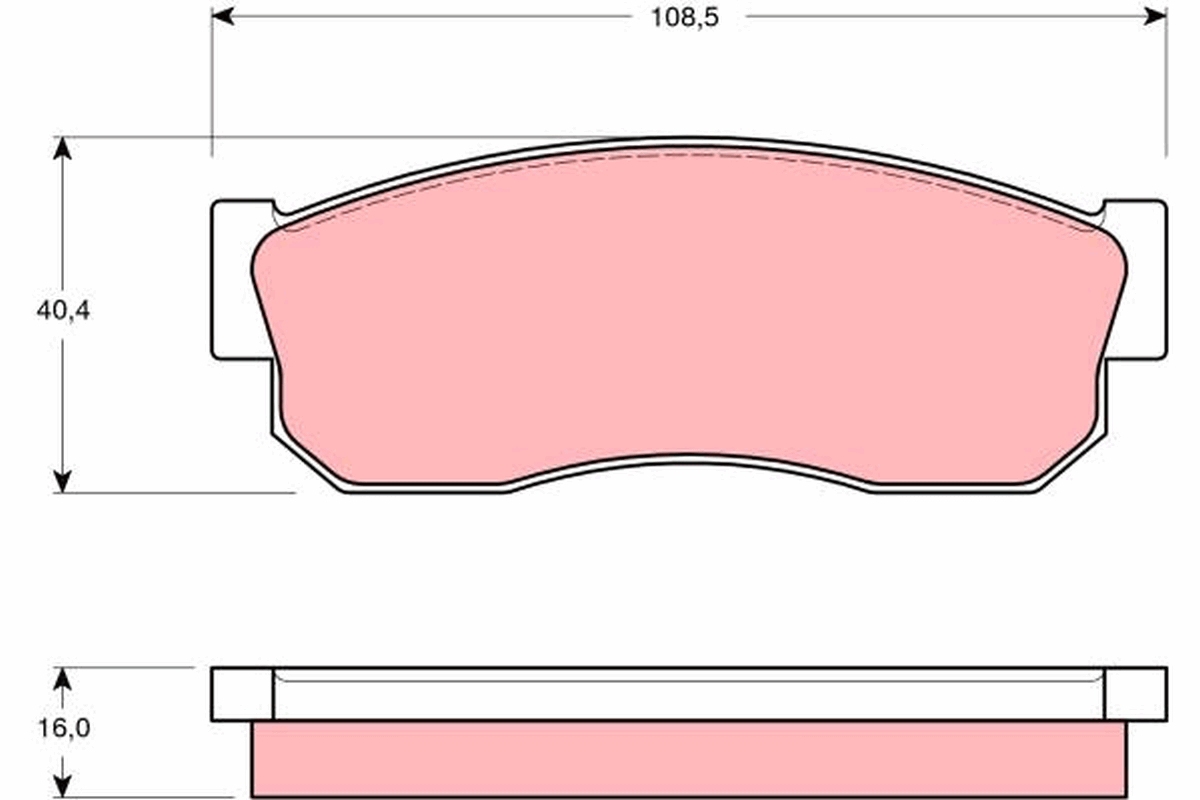 Remblokset TRW GDB288